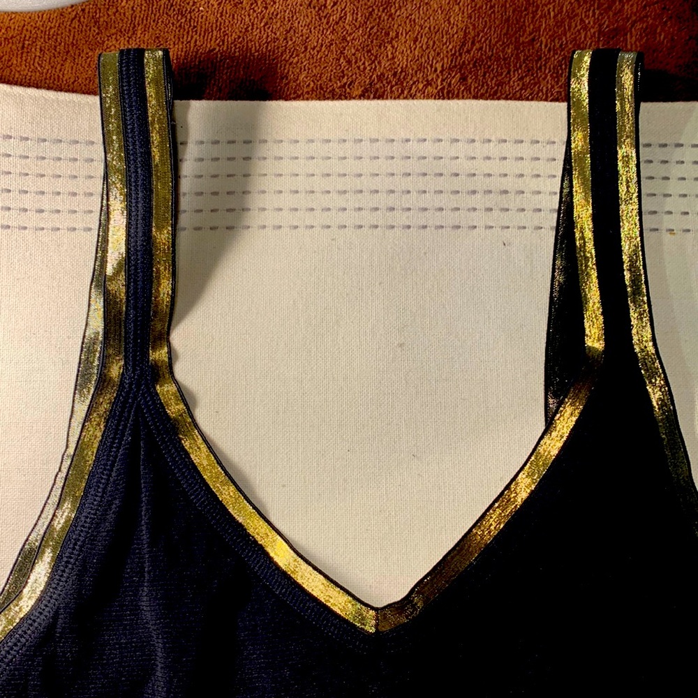 2 gorgeous tanks, black and gold.
